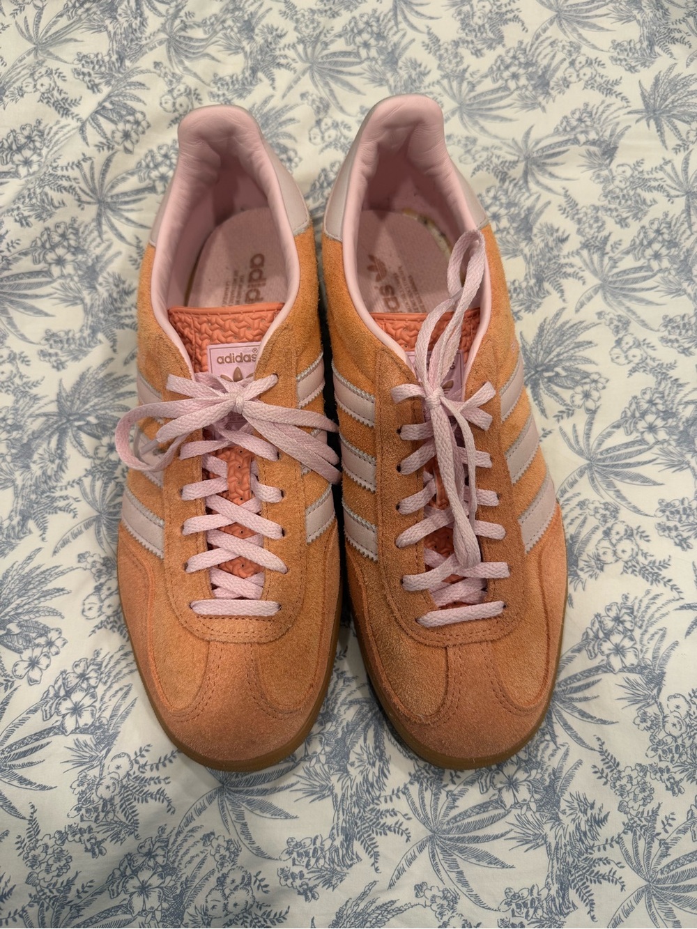 Adidas Gazelle Indoor suede shoes in Wonder Clay/ clear pink